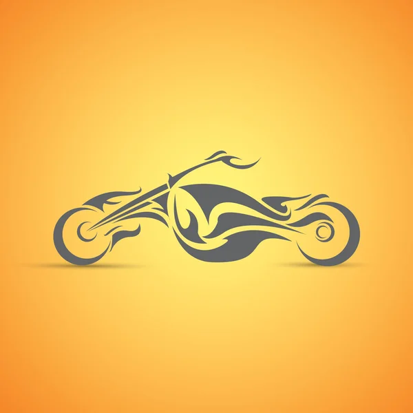Мотоциклетний ярлик, значок. абстрактний мотоцикл — стоковий вектор