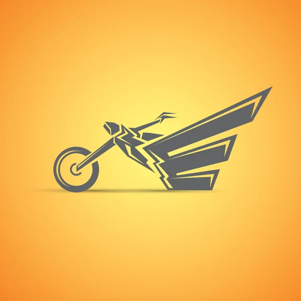 Лейбл мотоцикла, значок. абстрактный мотоцикл — стоковый вектор