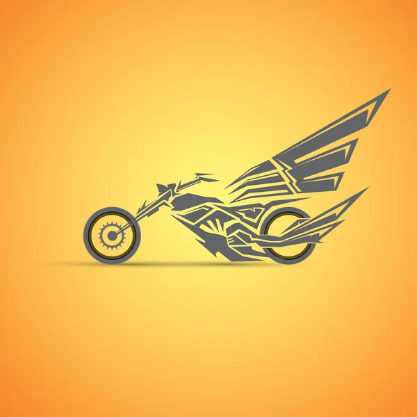 Étiquette de moto, badge. moto abstraite — Image vectorielle