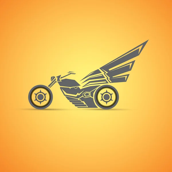 Μοτοσικλέτα ετικέτα, σήμα. αφηρημένη μοτοσικλέτα — Διανυσματικό Αρχείο