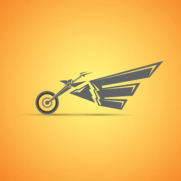 Étiquette de moto, badge. moto abstraite — Image vectorielle