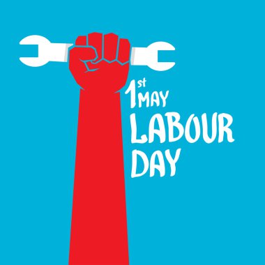 1 Mayıs - İşçi Bayramı. İşçi Bayramı poster vektör