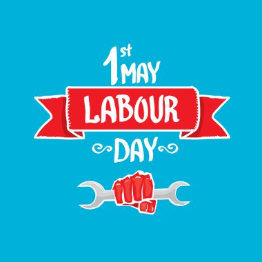 1 Mayıs - İşçi Bayramı. İşçi Bayramı poster vektör