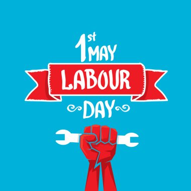 1 Mayıs - İşçi Bayramı. İşçi Bayramı poster vektör