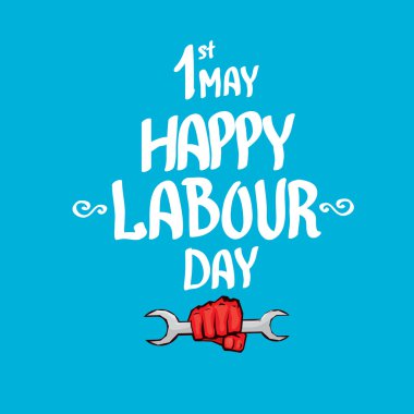 1 Mayıs - İşçi Bayramı. İşçi Bayramı poster vektör