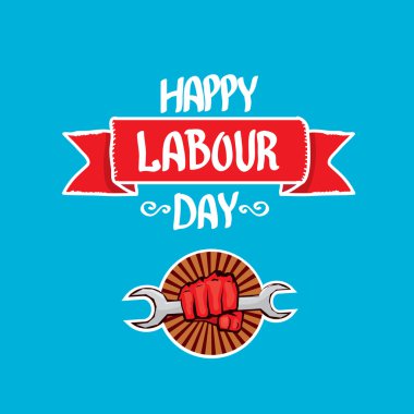 1 Mayıs - İşçi Bayramı. İşçi Bayramı poster vektör