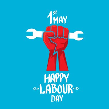 1 Mayıs - İşçi Bayramı. İşçi Bayramı poster vektör