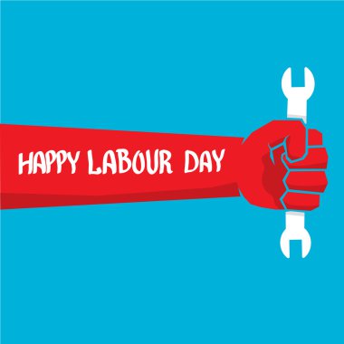 1 Mayıs - İşçi Bayramı. İşçi Bayramı poster vektör