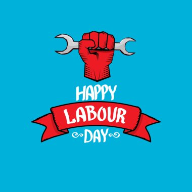 1 Mayıs - İşçi Bayramı. İşçi Bayramı poster vektör