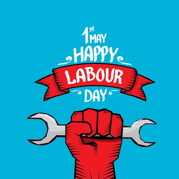 1 Mayıs - İşçi Bayramı. İşçi Bayramı poster vektör