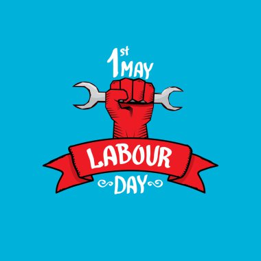 1 Mayıs - İşçi Bayramı. İşçi Bayramı poster vektör