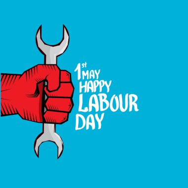 1 Mayıs - İşçi Bayramı. İşçi Bayramı poster vektör