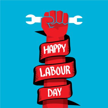 1 Mayıs - İşçi Bayramı. İşçi Bayramı poster vektör