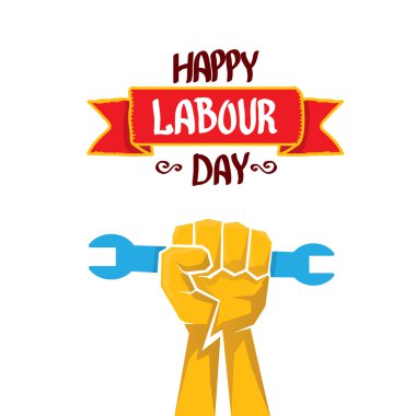 vektör mutlu İşçi Bayramı poster