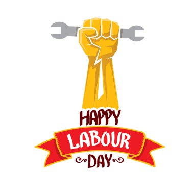 vektör mutlu İşçi Bayramı poster