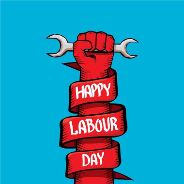 1 Mayıs - İşçi Bayramı. İşçi Bayramı poster vektör