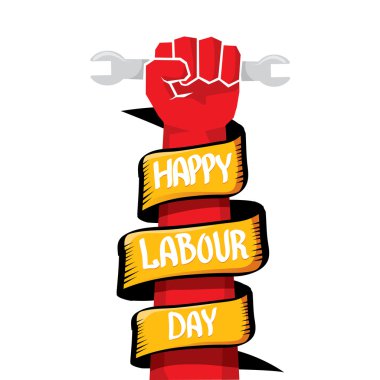 vektör mutlu İşçi Bayramı poster