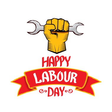 vektör mutlu İşçi Bayramı poster