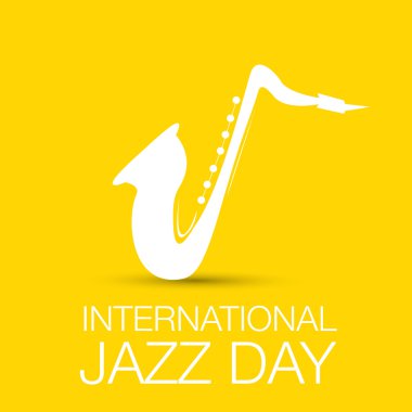 Uluslararası Caz gün vektör