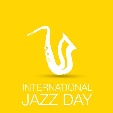 Uluslararası Caz gün vektör