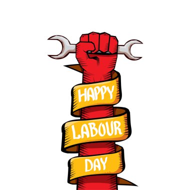 vektör mutlu İşçi Bayramı poster