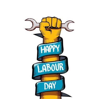 vektör mutlu İşçi Bayramı poster