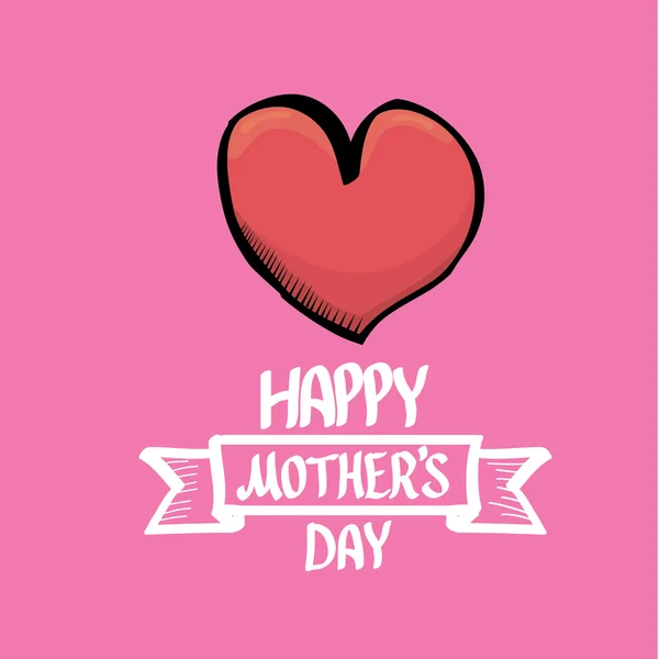 Happy Mothers Day Sfondo tipografico — Vettoriale Stock