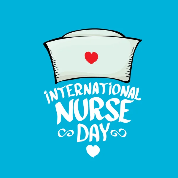 Internationale Grußkarte zum Tag der Krankenschwester — Stockvektor