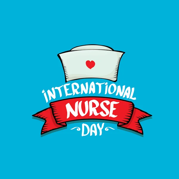 Tarjeta de felicitación Día Internacional de la Enfermera — Archivo Imágenes Vectoriales
