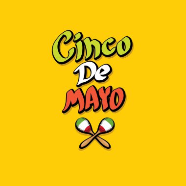 Cinco de Mayo vektör kavramı