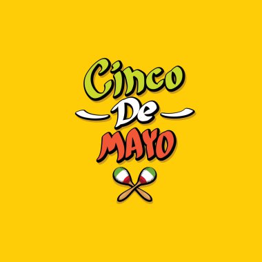 Cinco de Mayo vektör kavramı