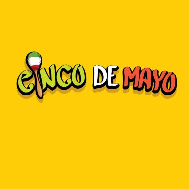 Cinco de Mayo vektör kavramı