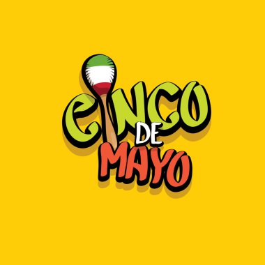 Cinco de Mayo vektör kavramı