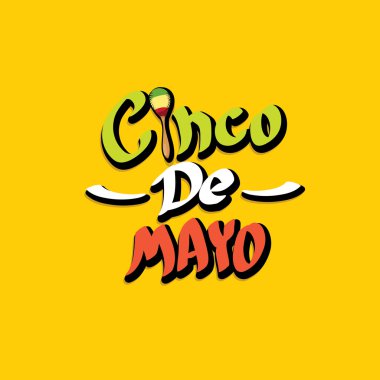 Cinco de Mayo vektör kavramı