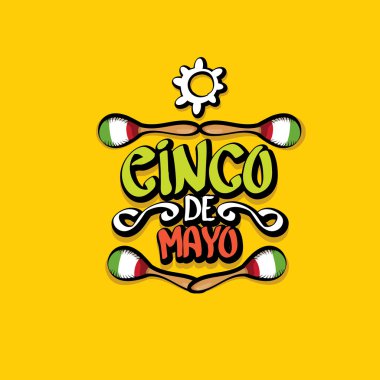 Cinco de Mayo vektör kavramı