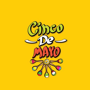 Cinco de Mayo vektör kavramı