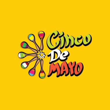 Cinco de Mayo vektör kavramı