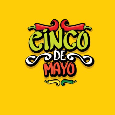 Cinco de Mayo vektör kavramı