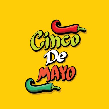 Cinco de Mayo vektör kavramı
