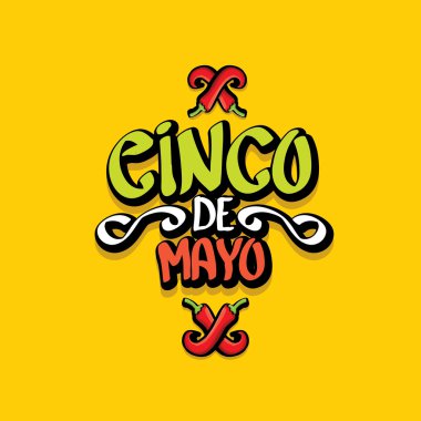 Cinco de Mayo vektör kavramı