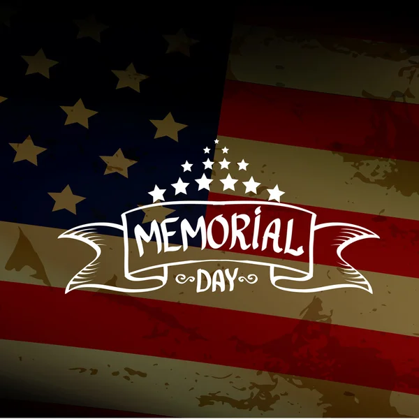 Happy Memorial Day — Stock Vector