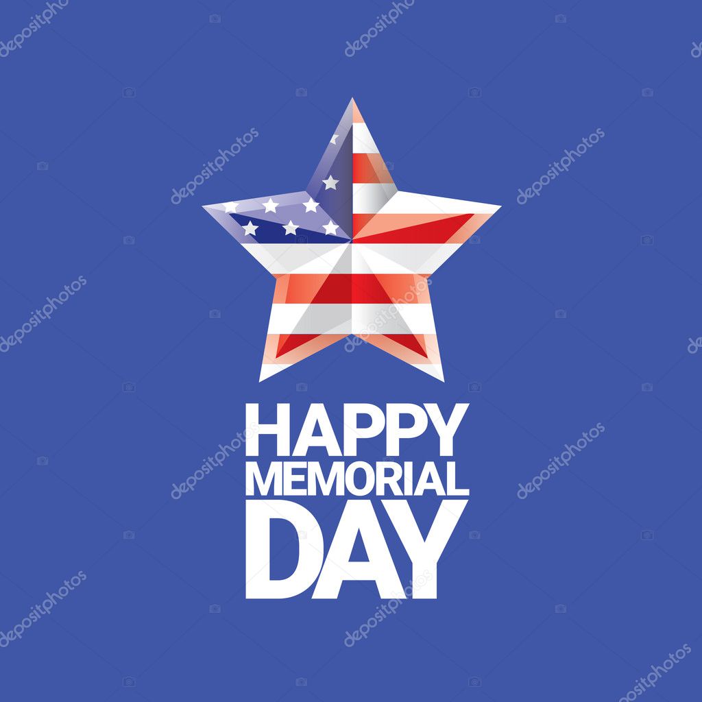 Happy Memorial Day banner . memorial day card. usa memorial day sticker or layout