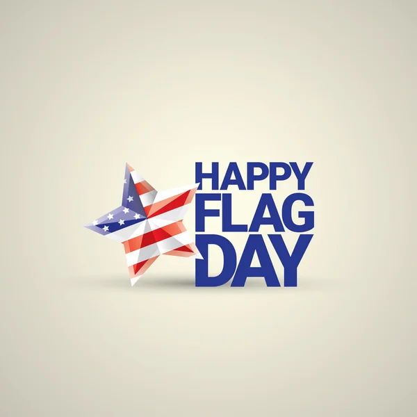 Happy flagga dag vektor bakgrund. — Stock vektor