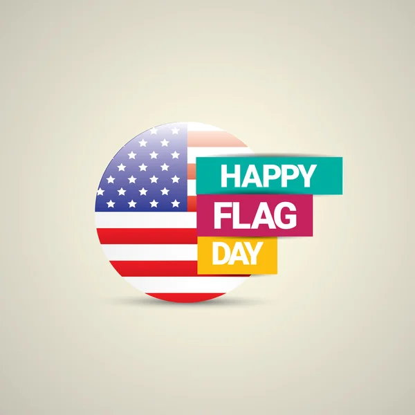 Happy flagga dag vektor bakgrund. — Stock vektor