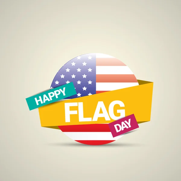 Happy flagga dag vektor bakgrund. — Stock vektor