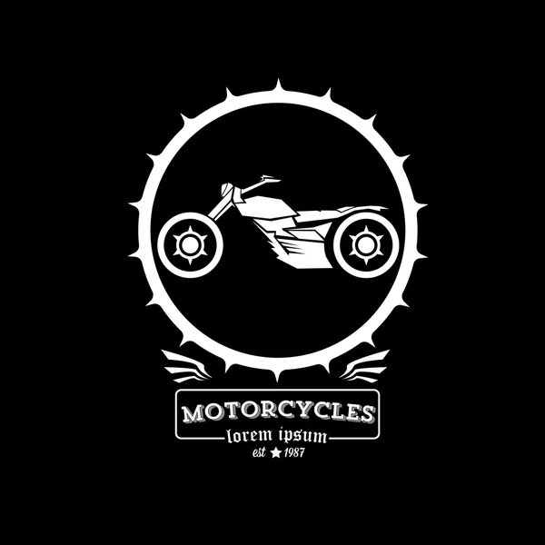 Vektorové vintage motocykl popisek nebo odznak — Stockový vektor