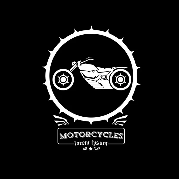 Étiquette ou badge de moto vintage vectoriel — Image vectorielle