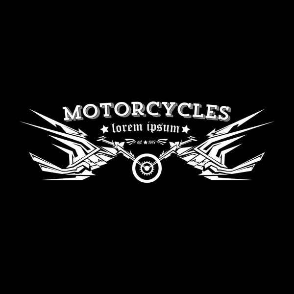 Vector vintage motorcycle label or badge — Stock Vector