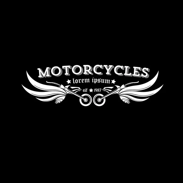 Étiquette ou badge de moto vintage vectoriel — Image vectorielle