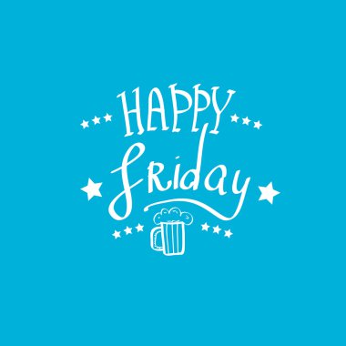 mutlu Cuma vektör arka plan.